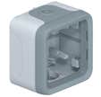 Boîtier étanche à embouts PLEXO composable IP55 gris 1 poste - LEGRAND - 069651