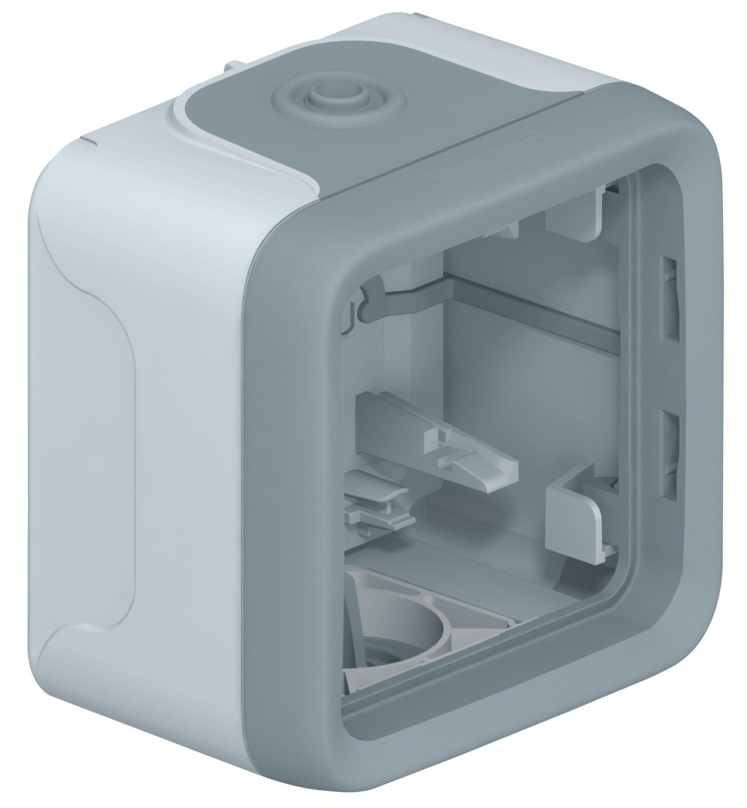 Boîtier étanche à embouts PLEXO composable IP55 gris 1 poste - LEGRAND - 069651