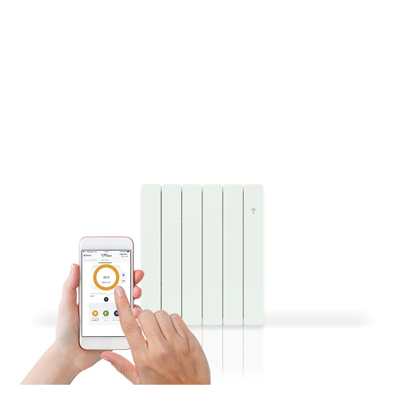 RADIATEUR BELLAGIO 1500W SMART ECOCONTROL HORIZONTAL NOIROT 00N1685SEFS