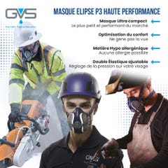 Masque Elipse GVS SPR501 avec filtres P3, M/L 1
