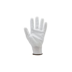 Lot de 10 paires de gants polyester blanc, paume end.PU blanc - COVERGUARD - Taille S-7 1