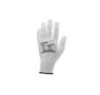 Lot de 10 paires de gants polyester blanc, paume end.PU blanc - COVERGUARD - Taille S-7