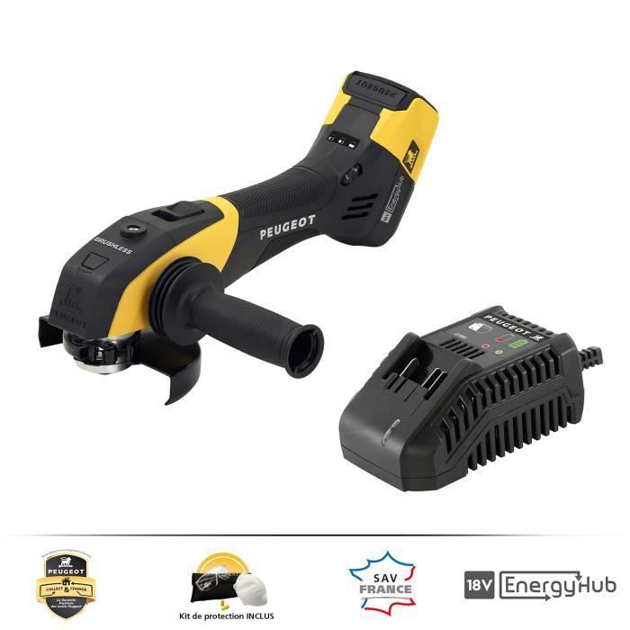 PEUGEOT OUTILLAGE Meuleuse dangle Energygrind-18VBL