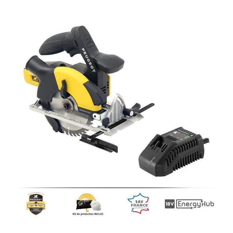 PEUGEOT OUTILLAGE Scie circulaire Energysaw-C18VBL