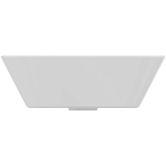 Vasque Connect Air carré à poser - 60 x 60 cm - grès fin blanc - sans trop-plein 2