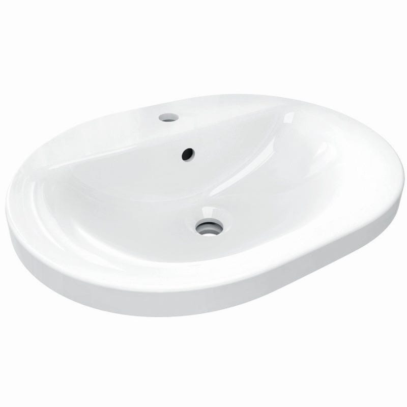 Ideal Standard Connect lavabo à encastrer ovale 550 x 430 x 175 mm, blanc (E503901) 0