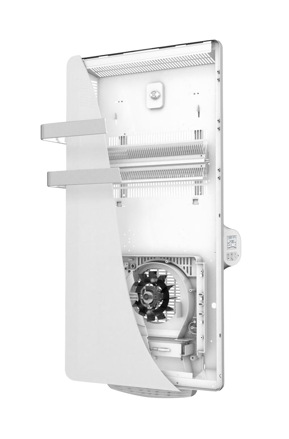 Sèche-serviettes En Verre 1500w + Soufflerie 1000w - Haverland Hercules-15