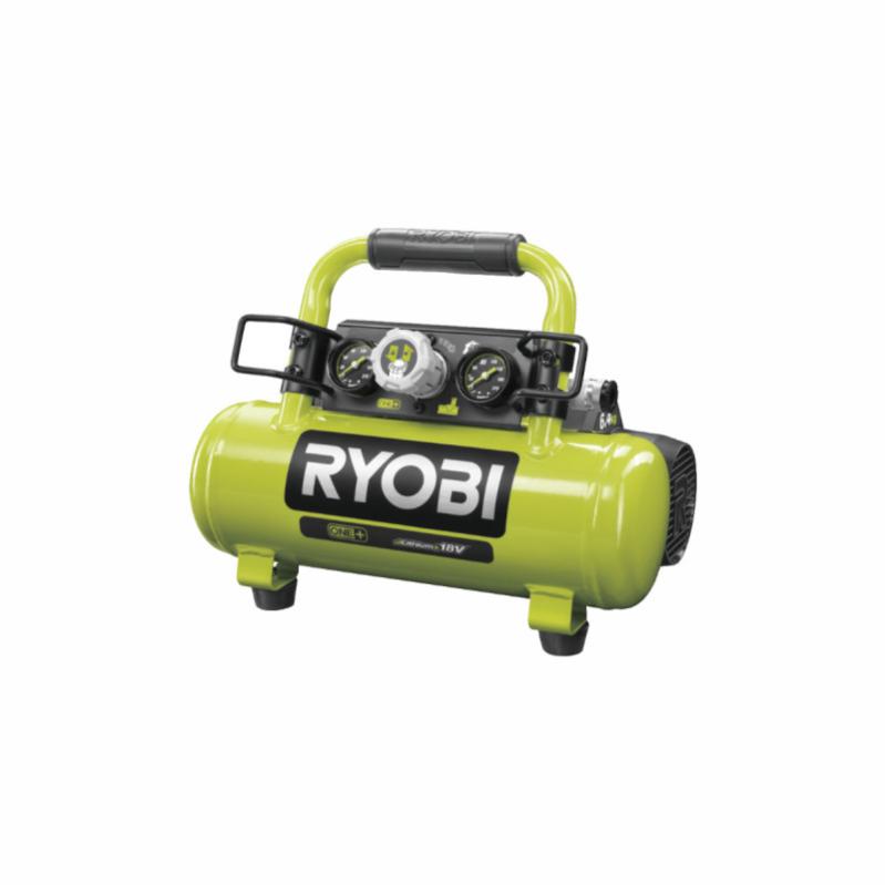 Compresseur à cuve RYOBI 18V One Plus - 4L - Sans batterie ni chargeur R18AC-0