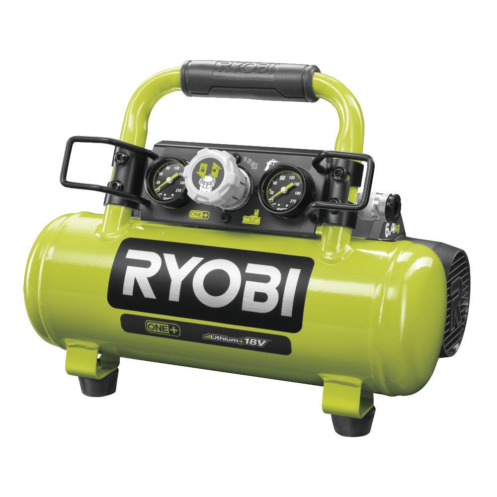 Compresseur à cuve RYOBI 18V One Plus - 4L - Sans batterie ni chargeur R18AC-0 5