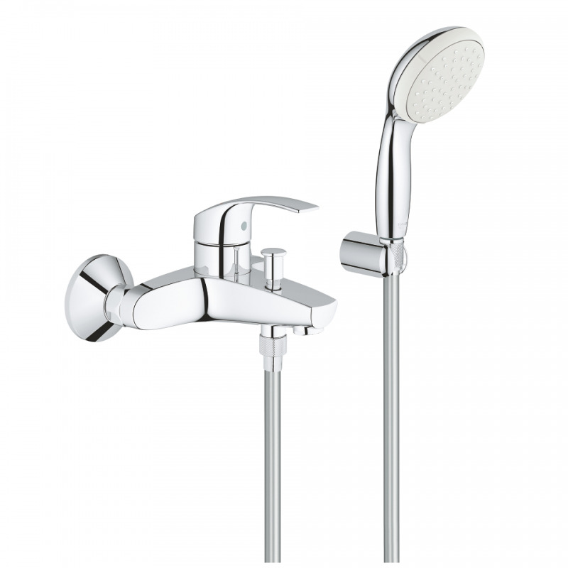 Grohe Eurosmart Mitigeur monocommande 1/2" bain/douche, Chrome (3330220A)