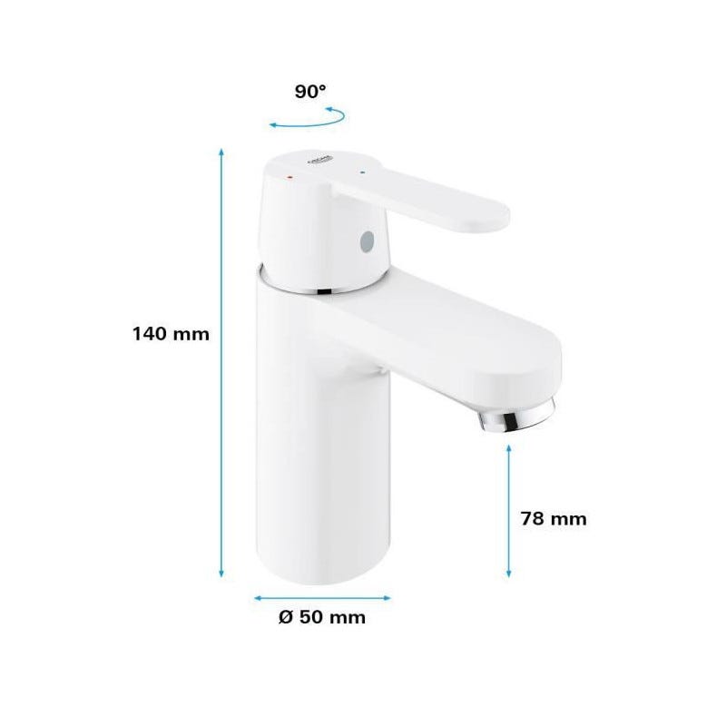GROHE - Mitigeur monocommande Lavabo - Taille S 2