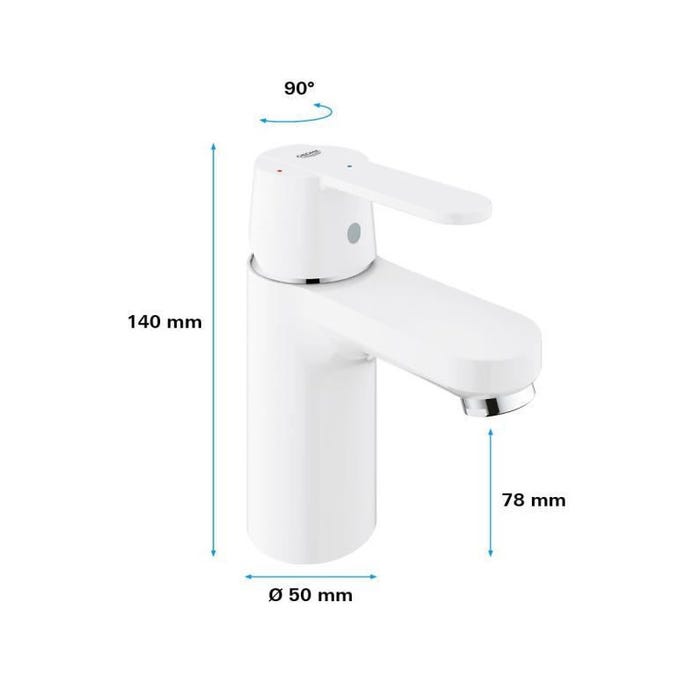 GROHE - Mitigeur monocommande Lavabo - Taille S 2