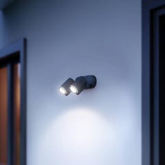 STEINEL Projecteur extérieur à détection Spot DUO S LED intégrée 3000 K anthracite 1