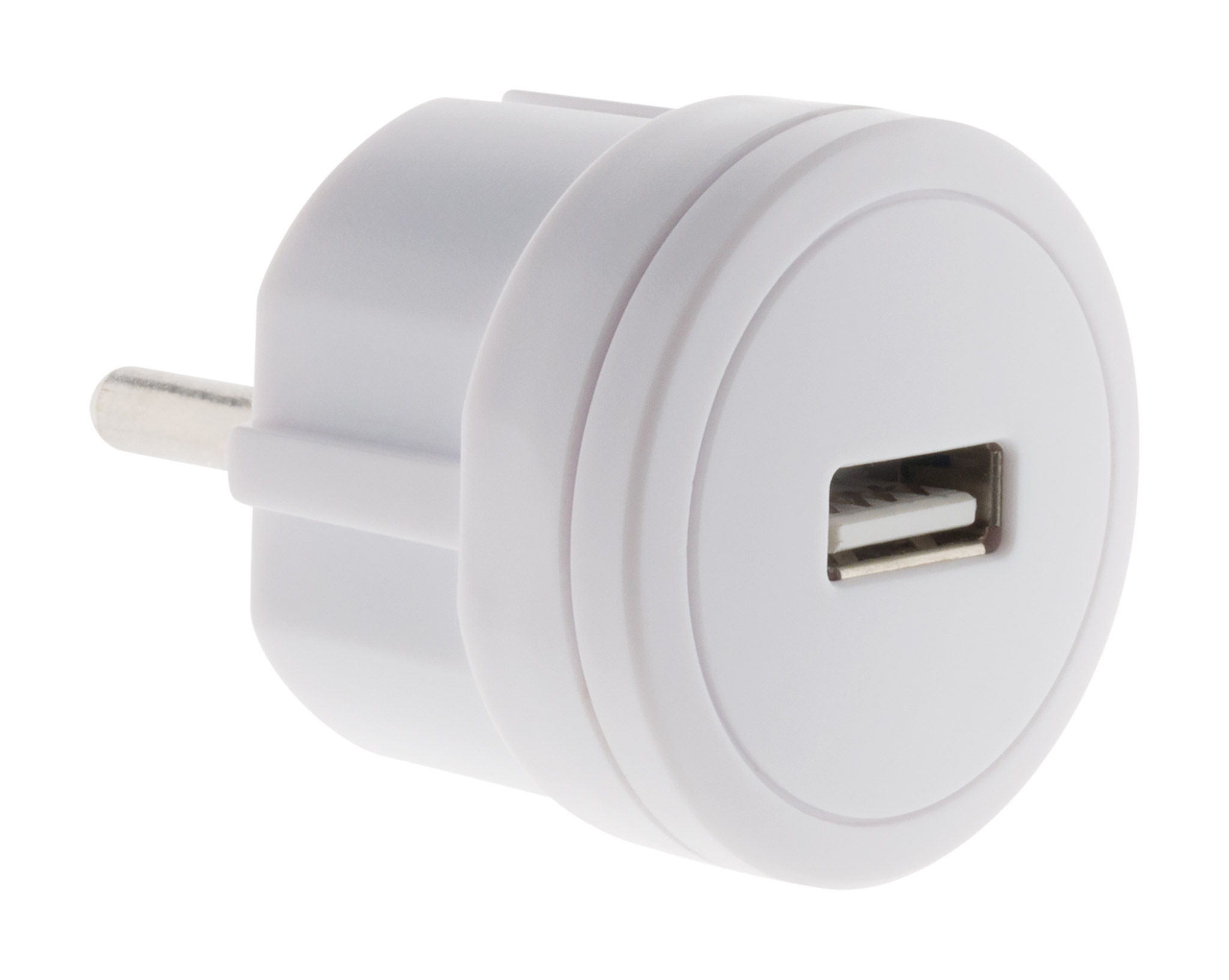 Chargeur USB 2,1A compact Blanc - Zenitech