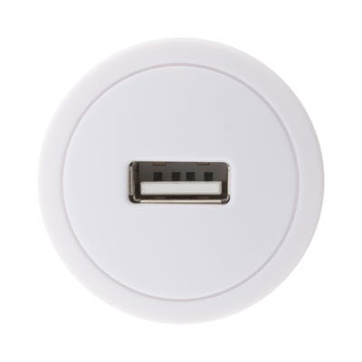 Chargeur USB 2,1A compact Blanc - Zenitech 1