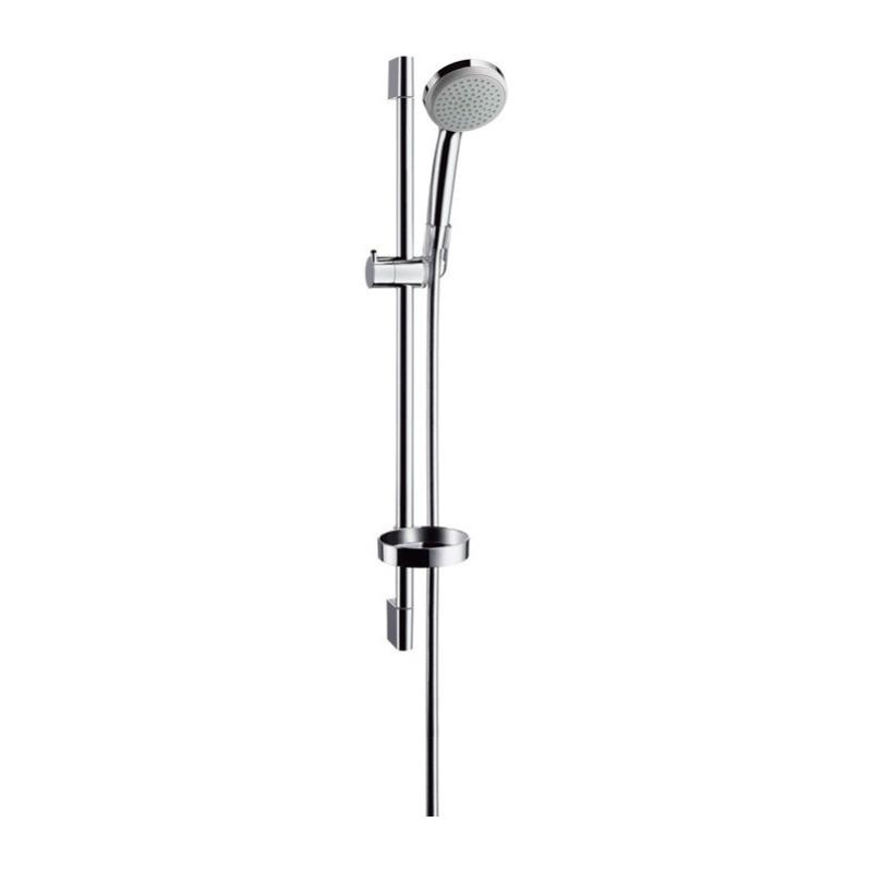 Set de douche 1jet avec barre Unica C 65 cm et porte-savon chromé