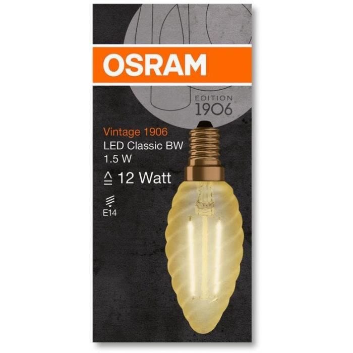 Osram 4058075293243 Led Cee 2021 A++ (a++ - E) E14 En Forme De Bougie 2 W Blanc Chaud (ø X L) 35.0 Mm X 100.0 Mm 1 3