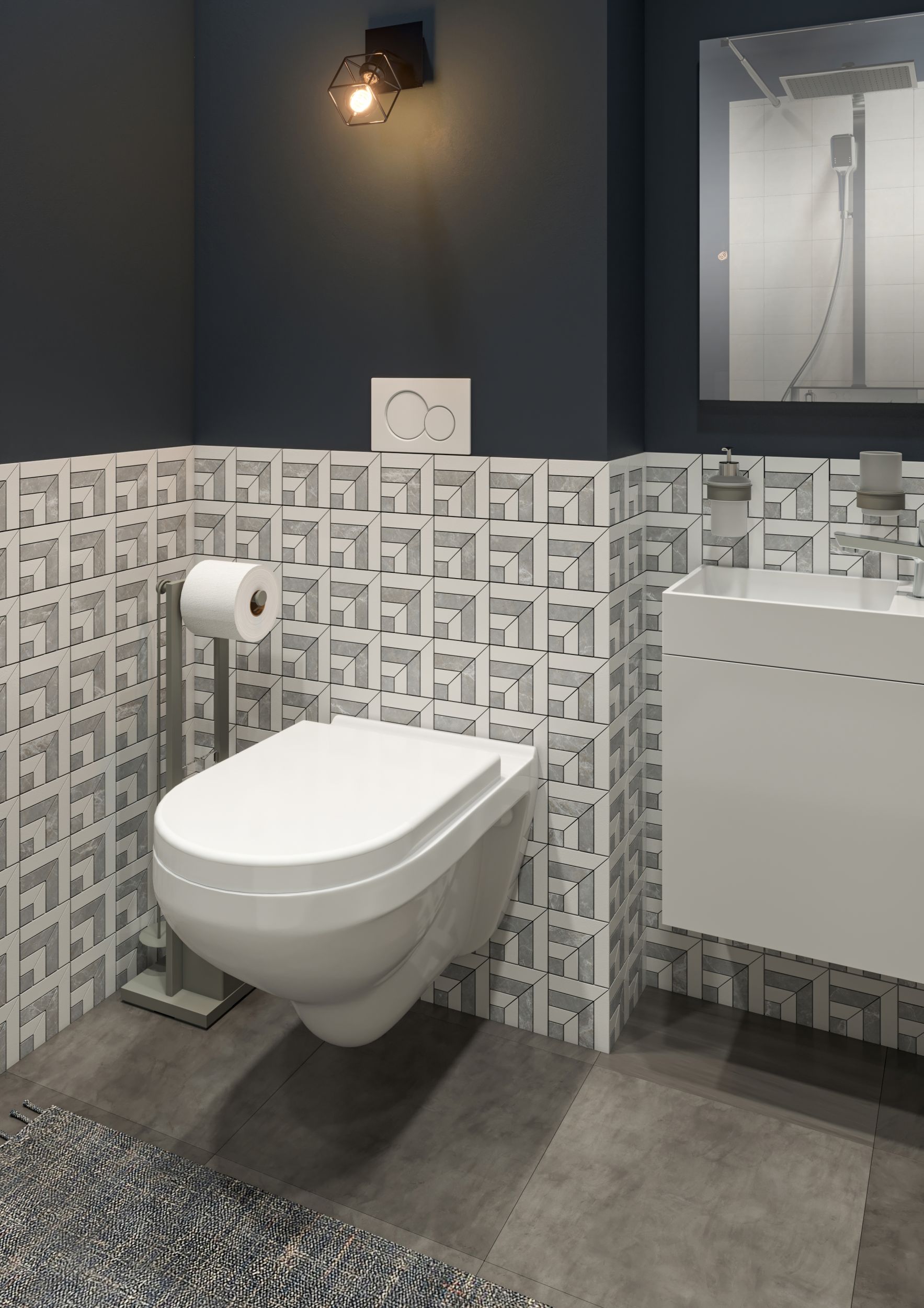 Abattant WC en thermodur RAINBOW d clipsable et fermeture