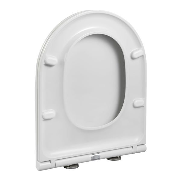 Abattant WC à fermeture progressive et déclipsable KOBEO - Forme D-shape
