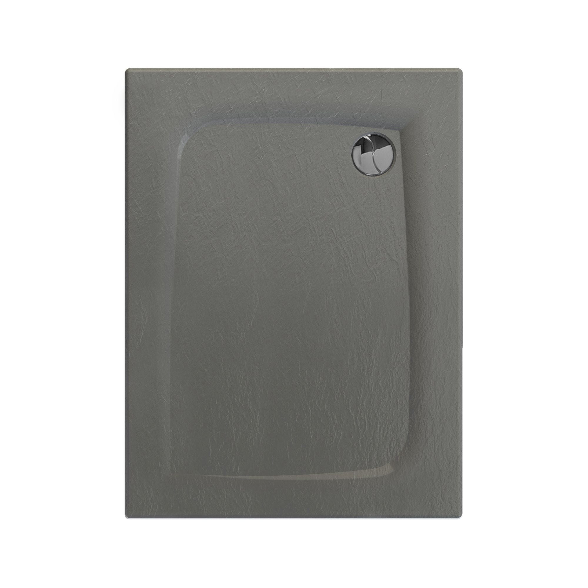 Receveur de douche extra-plat texture effet pierre MOONEO RECTANGLE 100 x 80 cm gris 0