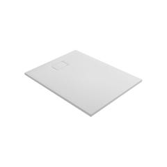 Receveur de douche extra-plat texture effet pierre TERRENO RECTANGLE 120 x 90 cm blanc 1
