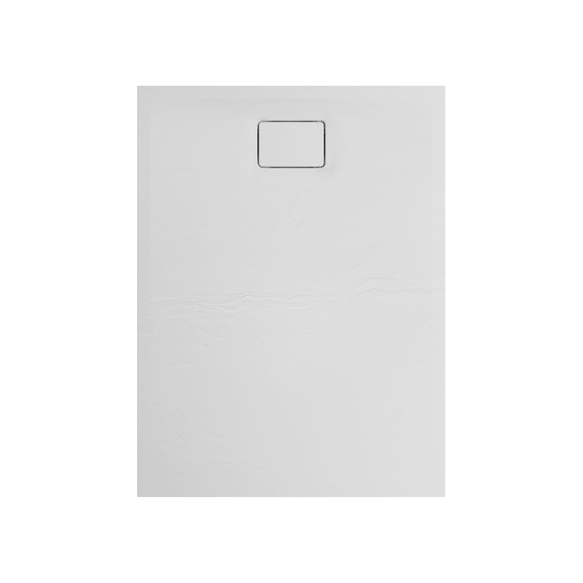 Receveur de douche extra-plat texture effet pierre TERRENO RECTANGLE 120 x 90 cm blanc 0