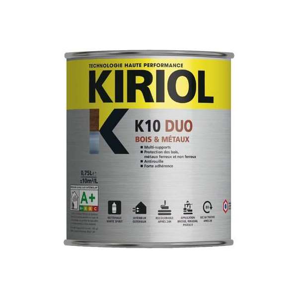 Peinture kirikol K10 - Blanc satin - 0,75 l - Comus