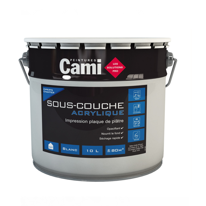 SOUS- COUCHE ACRYLIQUE CAMI BLANC 10L