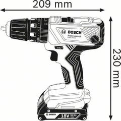 Perceuse a Percussion BOSCH PROFESSIONAL GSB 18V- 21 + 2 batteries 2,0Ah + chargeur GAL 1820 LC 1