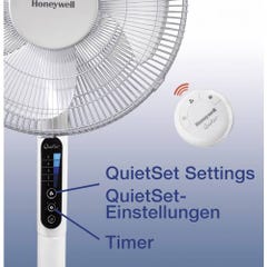Ventilateur Blanc sur Pied avec réduction du Bruit QuietSet / diamètre HONEYWELL - HSF600WE4 2
