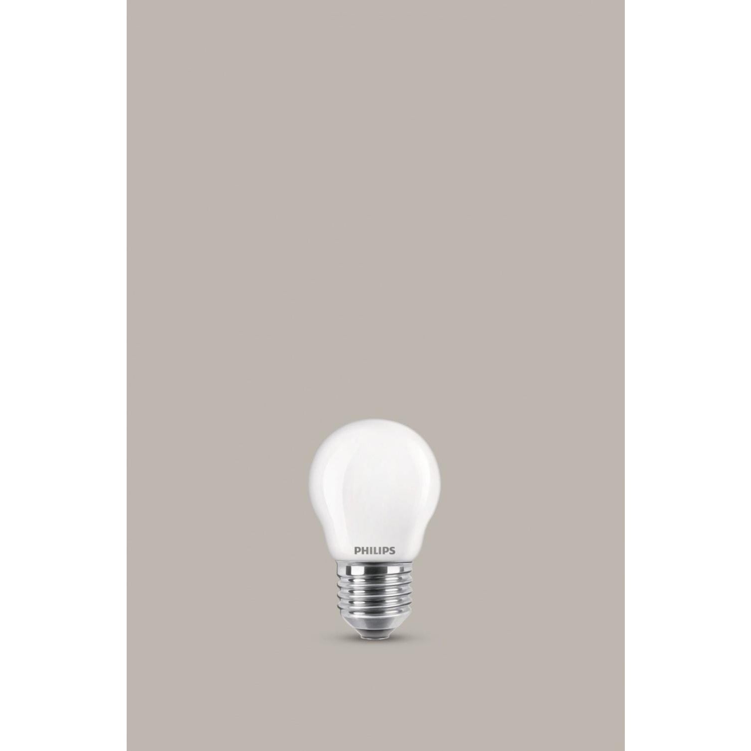 Ampoule led à filament blanc sphérique E27 470 Lm 40 W blanc neutre, PHILIPS 0