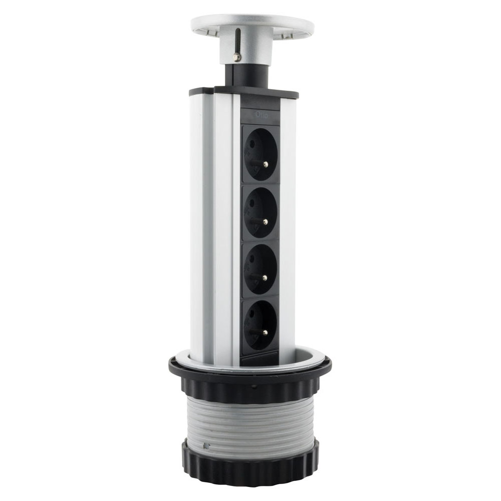Bloc multiprise encastrable 4 prises 16A 2P+T - Otio