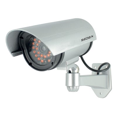 Caméra de surveillance factice type tube avec 30 Leds visibles de nuit - SEDEA - 550982 0