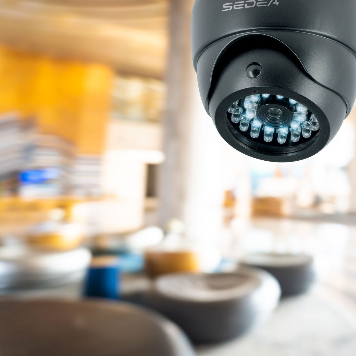 Caméra de surveillance factice type dôme avec fonction éclairage - SEDEA - 550985 2