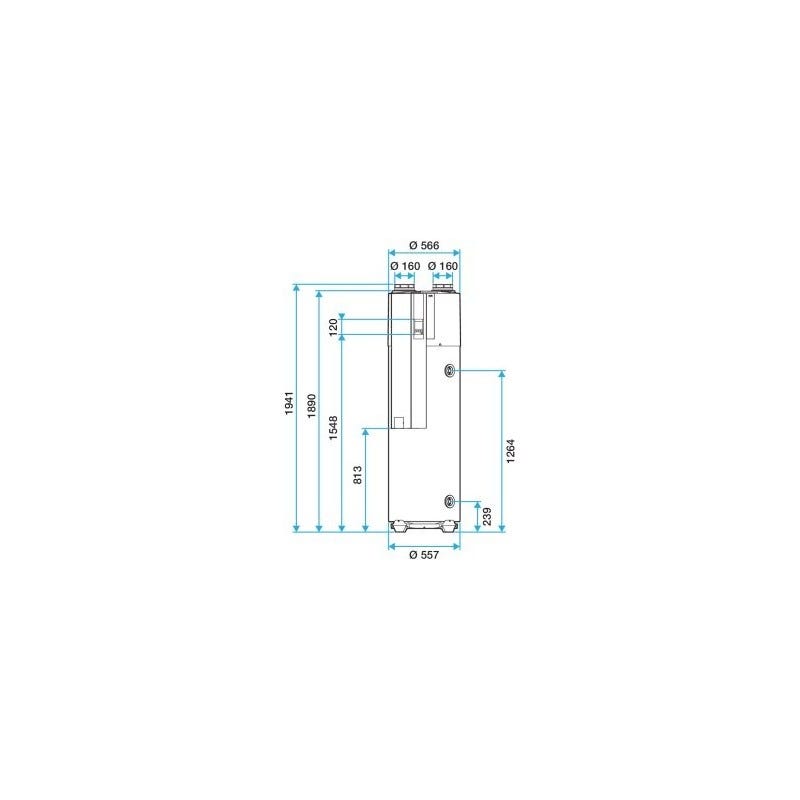 Chauffe-eau thermodynamique connecté - T.Flow Hygro+ ALDES - 11023384 3