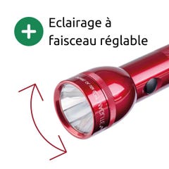 Lampe torche Maglite Xenon Flashlight S6D 6 piles Type D 49 cm - Rouge 2