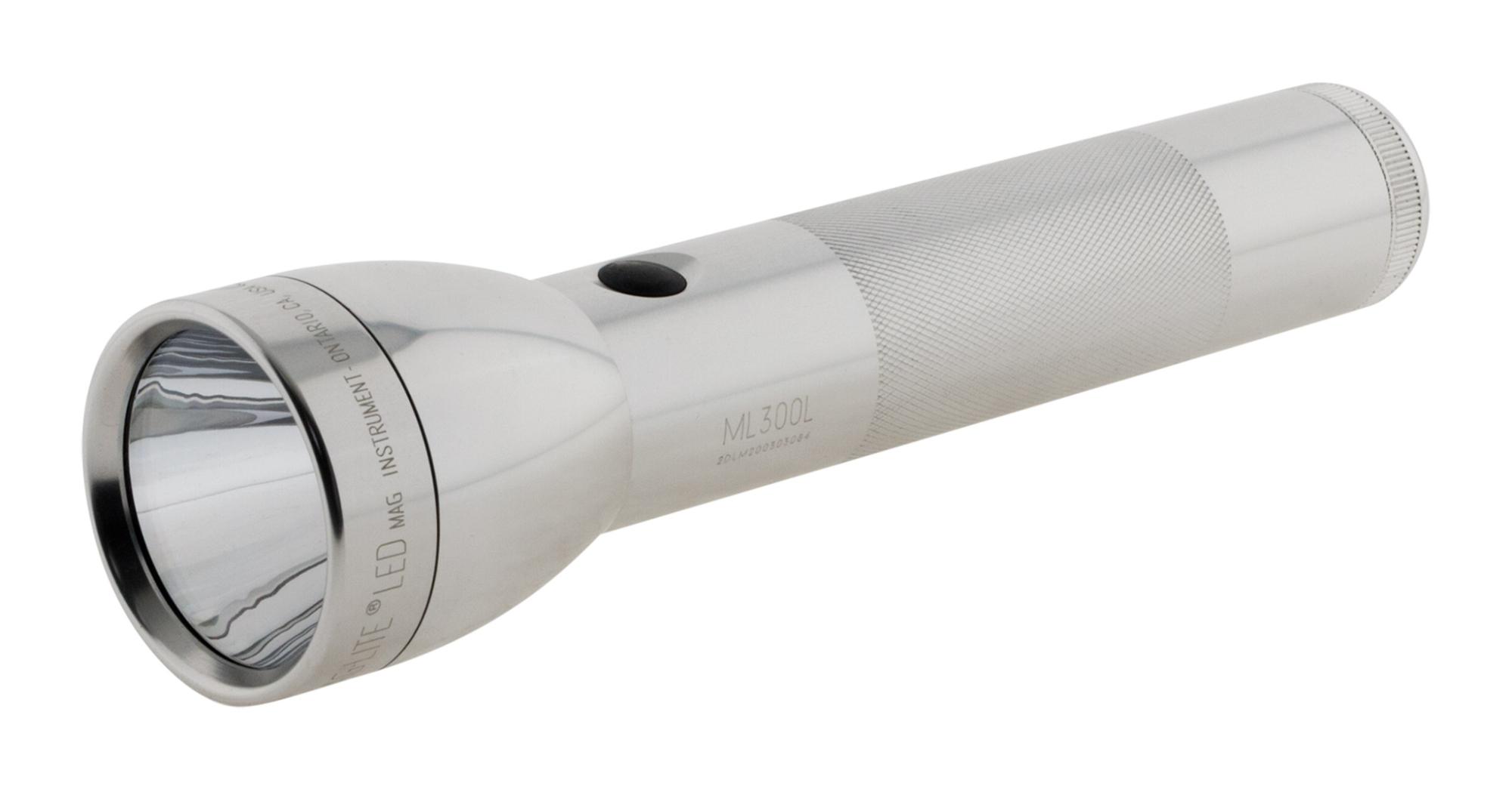 Lampe torche Maglite LED ML300L 2 piles Type D 23,1 cm - Argent