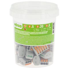 Wago- Pot de 30 bornes de connexion automatique S222 2,3 et 5 entrées