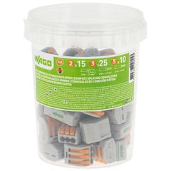 Wago- Pot de 50 bornes de connexion automatique S222 2,3 et 5 entrées
