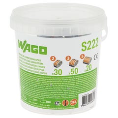 Wago- Seau de 100 bornes de connexion automatique S222 2,3 et 5 entrées