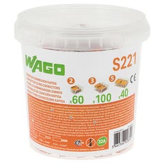 Wago- Seau de 200 bornes de connexion automatique S221 2,3 et 5 entrées