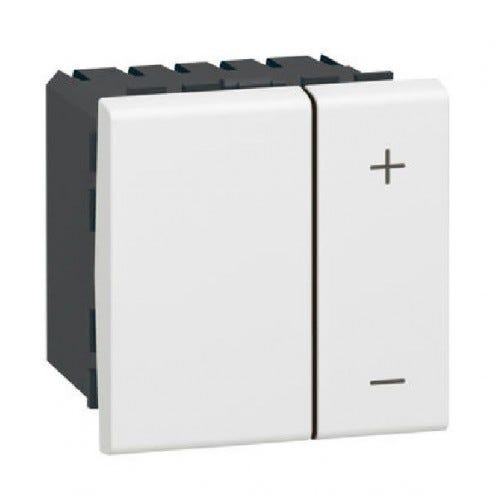 Interrupteur variateur basique 2 fils MOSAIC 2 modules blanc - LEGRAND - 078405 1