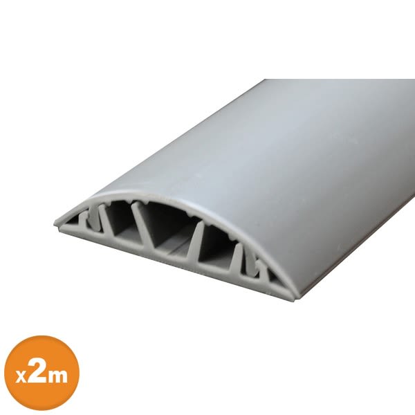 Passage de plancher 4 compartiments 92x20mm gris anthracite - LEGRAND - 032800 1