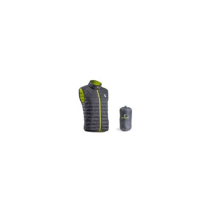 KUMA Gilet Froid gris/jaune, 100%PA + Matelassage 100g/m² - Coverguard - Taille M 0