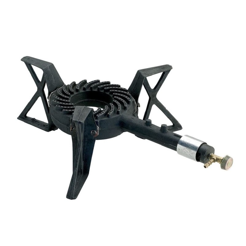 Rechaud gaz fonte 3 Pieds 7KW Butane/Propane 1 Bruleur 509gr/H kemper