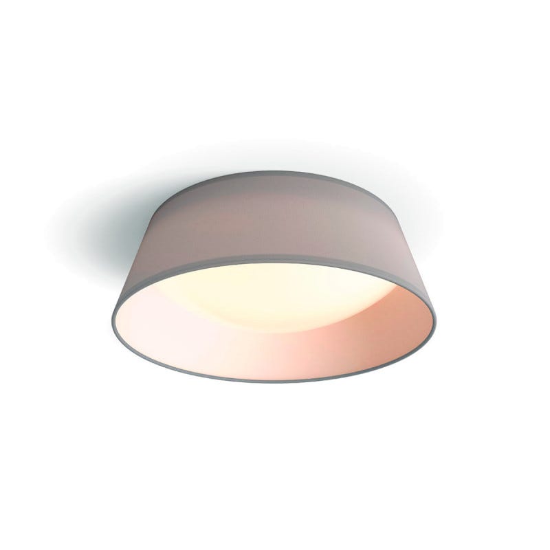 Plafonnier LED d'intérieur PHILIPS - EyeComfort - 34cm - 14W - 1100 lumens - 3000K - métal gris - 93534 1
