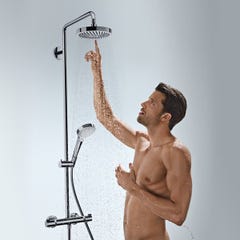 HANSGROHE Showerpipe Croma Select S 180 2jet blanc/chromé 1