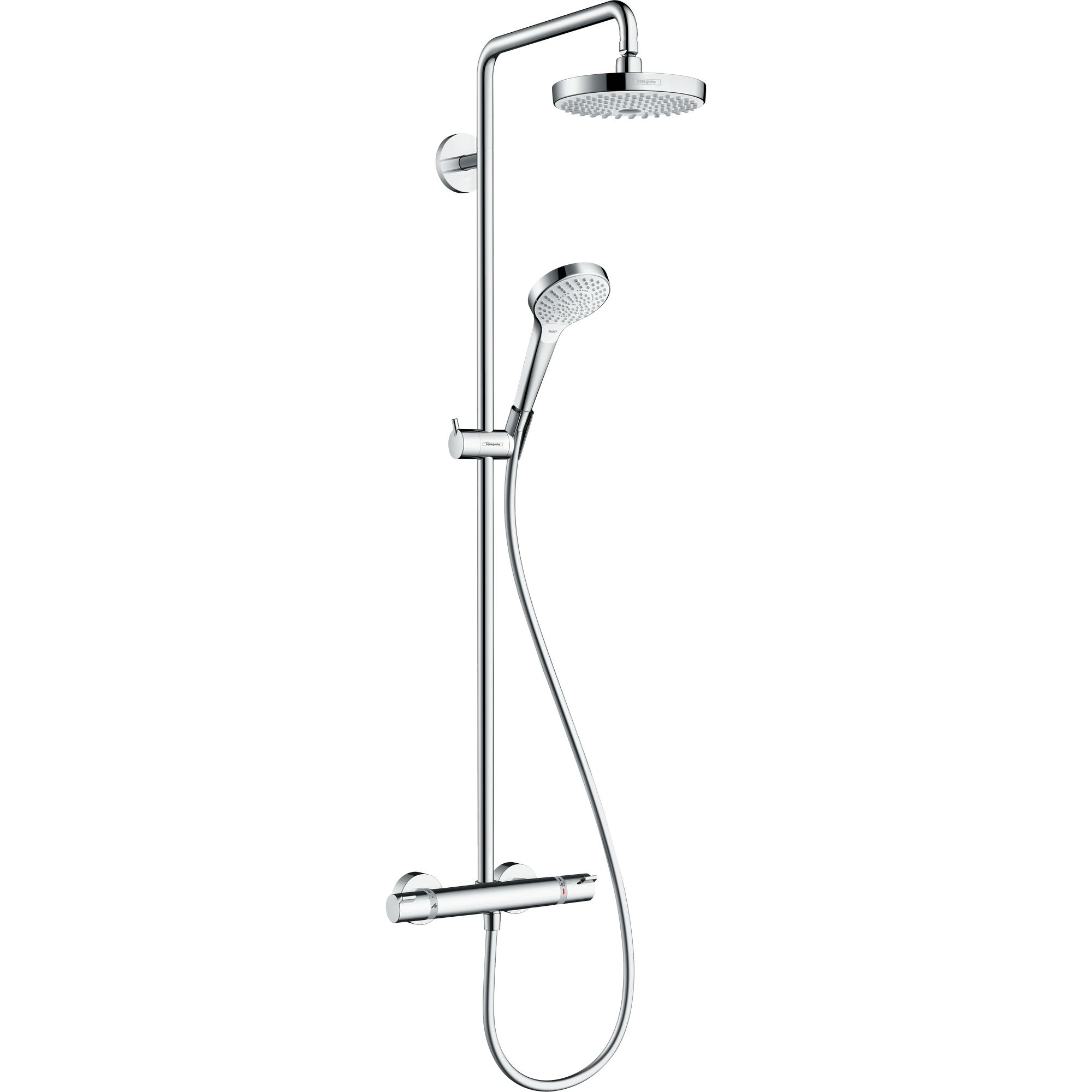 HANSGROHE Showerpipe Croma Select S 180 2jet blanc/chromé