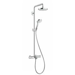 HANSGROHE Showerpipe Croma Select S 180 2jet bain/douche blanc/chromé 0
