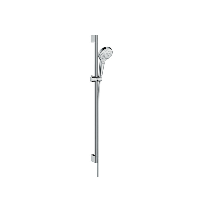 Set de douche Multi Croma Select S avec barre Unica'Croma 90 cm blanc/chromé Hansgrohe